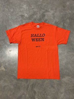 Vintage Ween Band Hallo Get It Eat Me T Shirt Orange RARE Large 