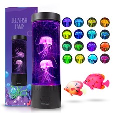 Jellyfish Lamp 2025 Motor, 16 Color Changing, 4 Modes, Aquarium Night Light