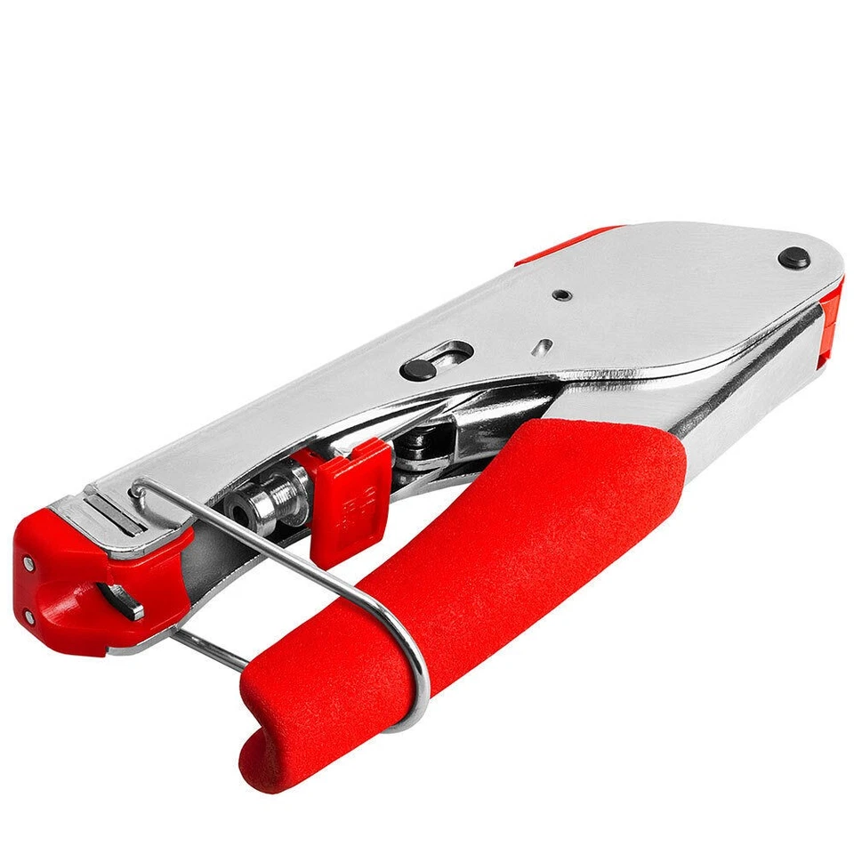 F-Type Compression Connector Crimp Tool RG59 RG6 Cable Crimper F-Connector CCTV - Image 3 of 4