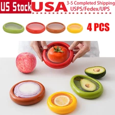 4 Pack Fruit And Vegetable Food Fresh Keeping Box Keeper Onion Avocado Storager