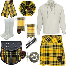 Ladies Scottish Kilt Skirt Traditional Plaid Design for Casual or Costume Wear