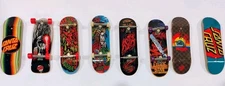 Tech Deck Lot (8) Santa Cruz Dot Dark Star ASTA Finger Boards Corey O'Brien 