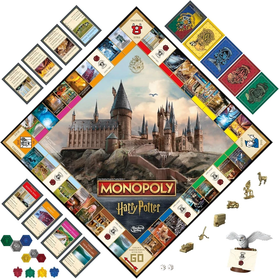 Hasbro Gaming Monopoly Harry Potter Edition Board Game (8+) - New & Sealed - Image 3 of 4
