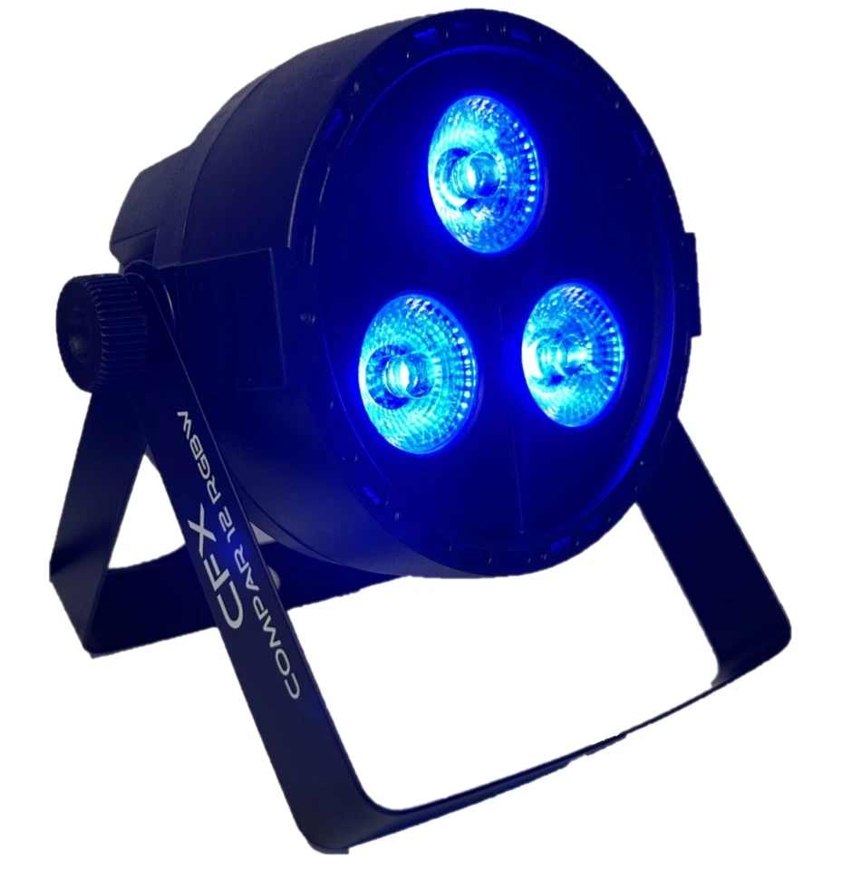 PAIR - CFX Compar 12R Compaqct RGBW LED Par inc wireless remote - Image 4 of 4