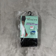 Spanx Assets Shaping Tights Textured - Size 4 Wishbone Black Sara Blakely NIP