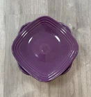 Set of 2 Fiestaware Mulberry Purple Square Salad Plates 9.25”