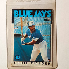 Topps 1986 Cecil Fielder Rookie Base Set Toronto Blue Jays #386 MLB Card. rookie card picture