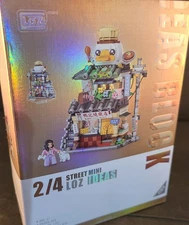 LOZ Blocks Food Stores Model Kit Duck Mini Street View Building Set 800+PCS