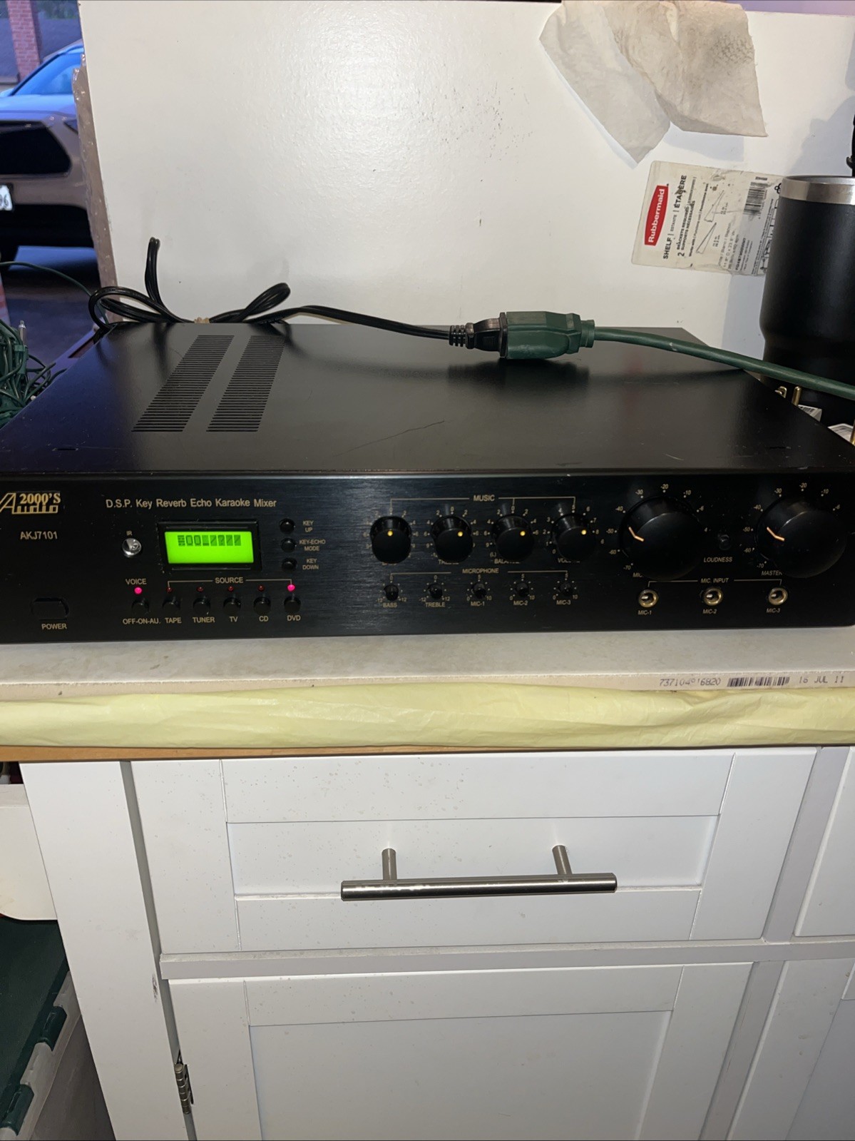 RARE Audio 2000’s AKJ7101 D.S.P. Key Reverb Echo Mixer Used Tested/Working ✅