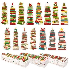 150 Pcs Book Tracker Bookmarks Bulk 6.3 x 1.97 Inch Bookshelf Design Bookmark...
