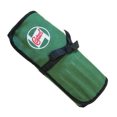 Genuine Castrol Oil Classic Tool Roll Holder 15 Pocket 100% Canvas Vintage Style