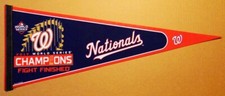 WASHINGTON NATIONALS 2019 WORLD SERIES CHAMPIONS PENNANT