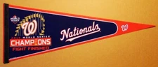 WASHINGTON NATIONALS 2019 WORLD SERIES CHAMPIONS PENNANT