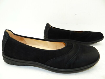 Ganter Gill G Vario Ballerina Slipper Halbschuhe Spange Schuhe Gr.37,5 Schwarz