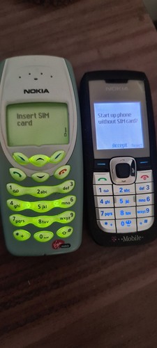 Vintage Nokia Mobile Phones x4, 3410, 8310, 6610i, 2610 + 2 Original Chargers - Afbeelding 2 van 6