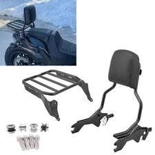 16.5" Height Backrest Sissy Bar/Luggage Rack/Docking For Harley Fat Bob 2018-UP