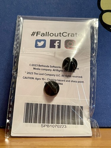 FALLOUT “BERSERK PERK PIN” SUPER MUTANTS Theme Loot Crate Gaming Exclusive - Picture 3 of 5
