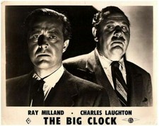 The Big Clock Original Lobby Card Ray Milland Charles Laughton Film Noir 1948