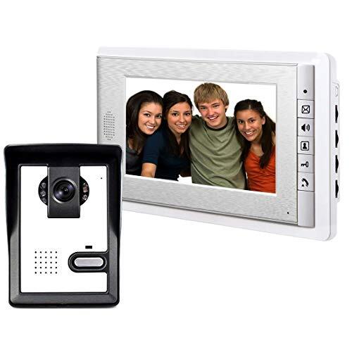 AMOCAM Wired Video Intercom Doorbell System 7 Inches LCD Monitor Video Door... - Picture 1 of 9