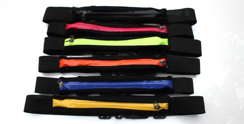 Running Waist Belt Pouch Sport Hidden Mobile Phone Men Women Gym Bags Thin Pack - Picture 2 of 12