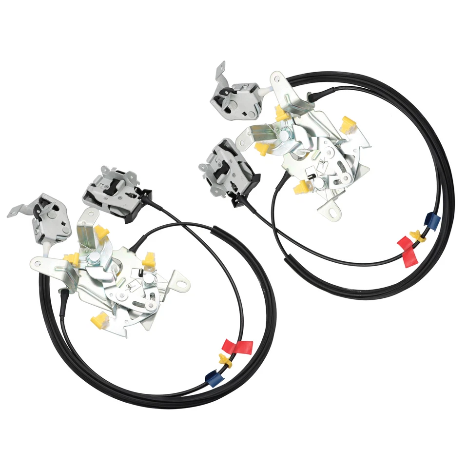 L&R Rear Door Latch Lock Cable Extended Cab For 99-07 Ford F250 F350 Super Duty - Image 3 of 4