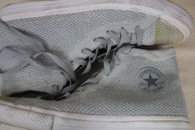 CONVERSE Chuck Taylor All Star High Top Basketball Tennis Shoe Gray Cotton 11.5