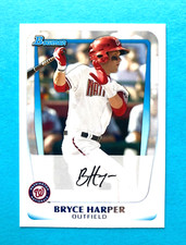 Bryce Harper 2011 Topps Bowman prospects #BP1 Rookie Card Washington Nationals