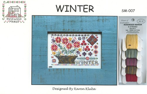 Rosewood Manor / Karen Kluba ~ SM-007 Winter Chart & House Of Embroidery Thread - 第 1/3 張圖片