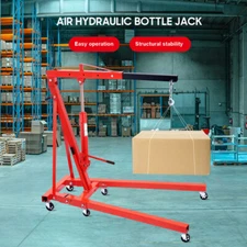 12T Heavy Duty Engine Crane Ram Hydraulic Long Ram Jack Bottle Lifting Engine