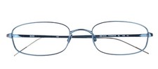 Hugo Boss HB11013 BL Blue Titanium Rectangular Eyeglasses Frame 140