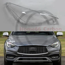 Right Front Headlight Clear Lens Shell w/Glue For INFINITI QX30 2017-2019