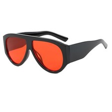 ADE WU Trendy Designer Aviator Sunglasses Retro 70s Style Thick Oversized Avi...