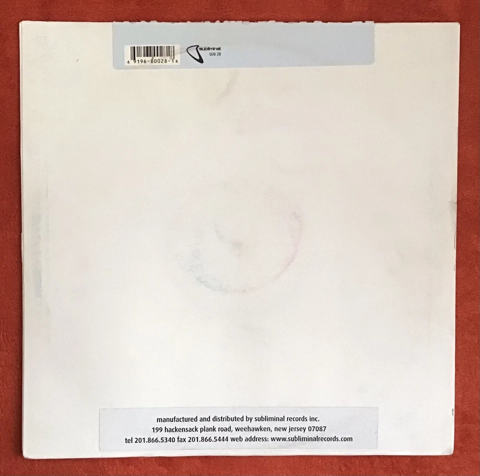 CZR Featuring DELANO "I WANT YOU" Produced by CZR - SUBLIMINAL RECORDS 12" SUB28 - Image 4 of 4