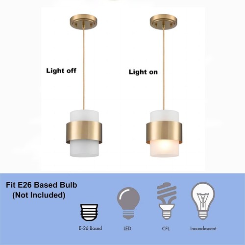 Modern Home Pendant Light Fixtures Brass Hanging Light for Kitchen Island - Picture 4 of 8