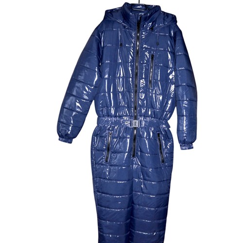Glanznylon shiny Overall PK Suit Schneeoverall Dunkelblau 2XL 15 mm Füllung - Bild 3 von 3