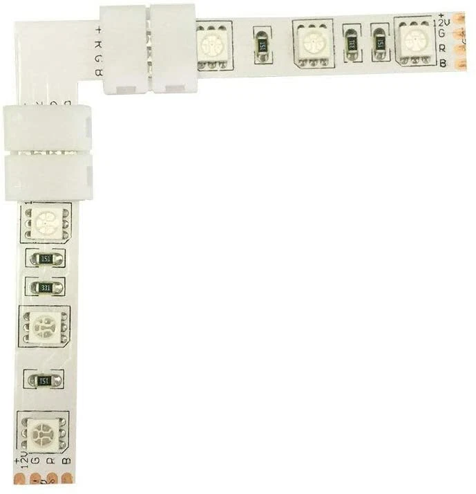 8+4 Eckverbinder Klick Schnellverbinder für RGB LED 5050 Streifen Stripes 4 pol - Bild 4 von 4