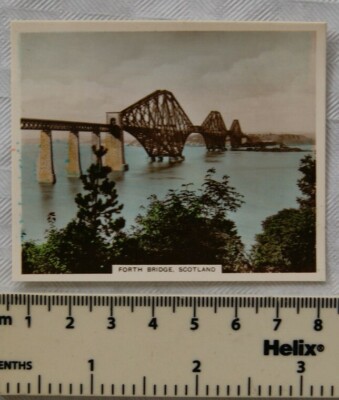 Hügelansichten von Interesse Nr. 1939 214 Forth Bridge, Schottland, handkoloriert