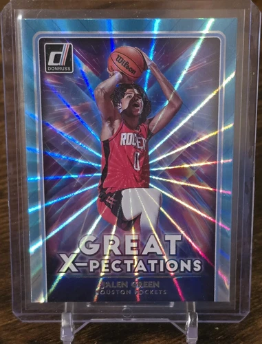 2021-22 Panini Donruss Jalen Green #11 Holo Teal Laser Great Xpectations