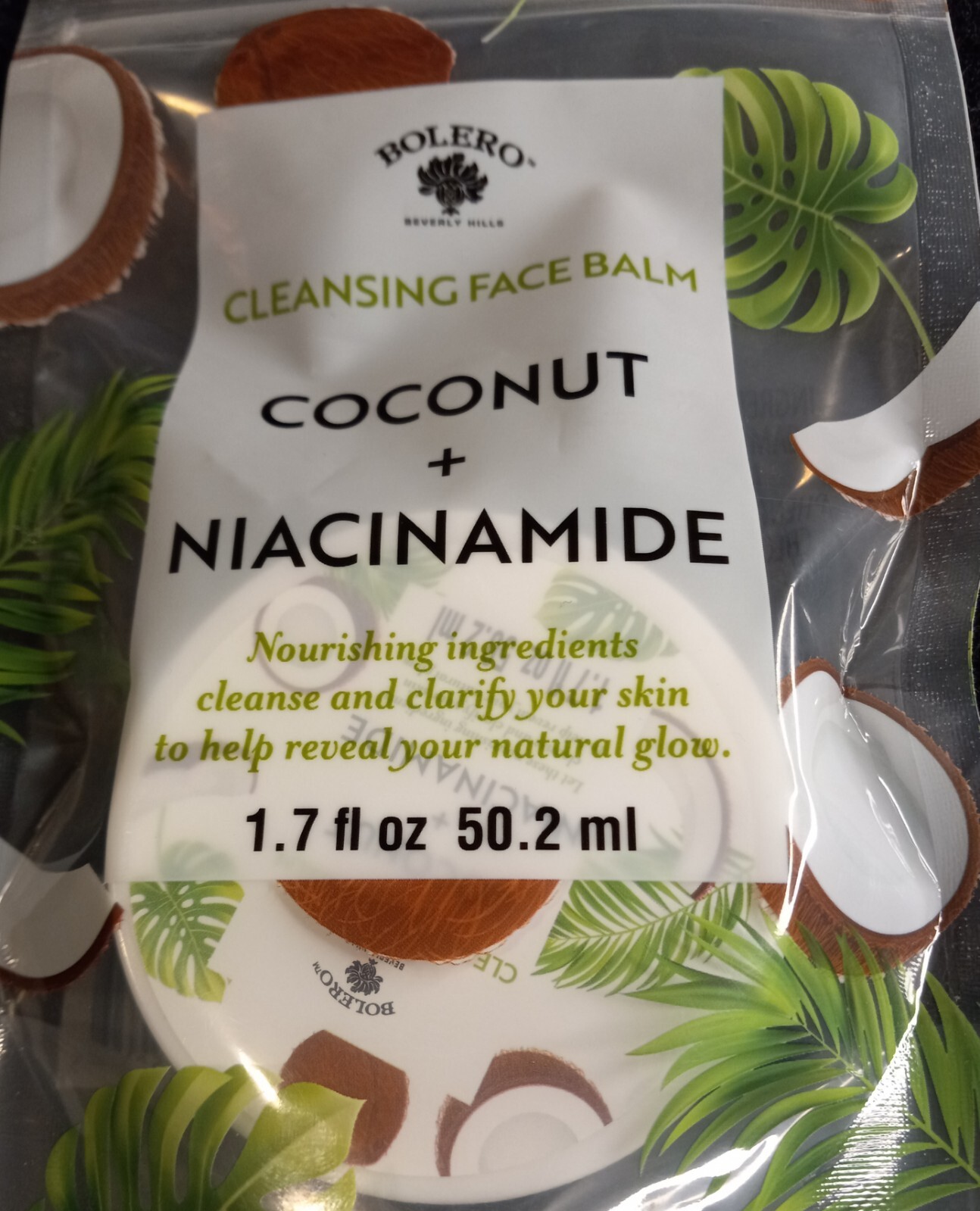 Bolero COCONUT + NIACINAMIDE Cleansing Face Makeup Remover Balm 1.7oz