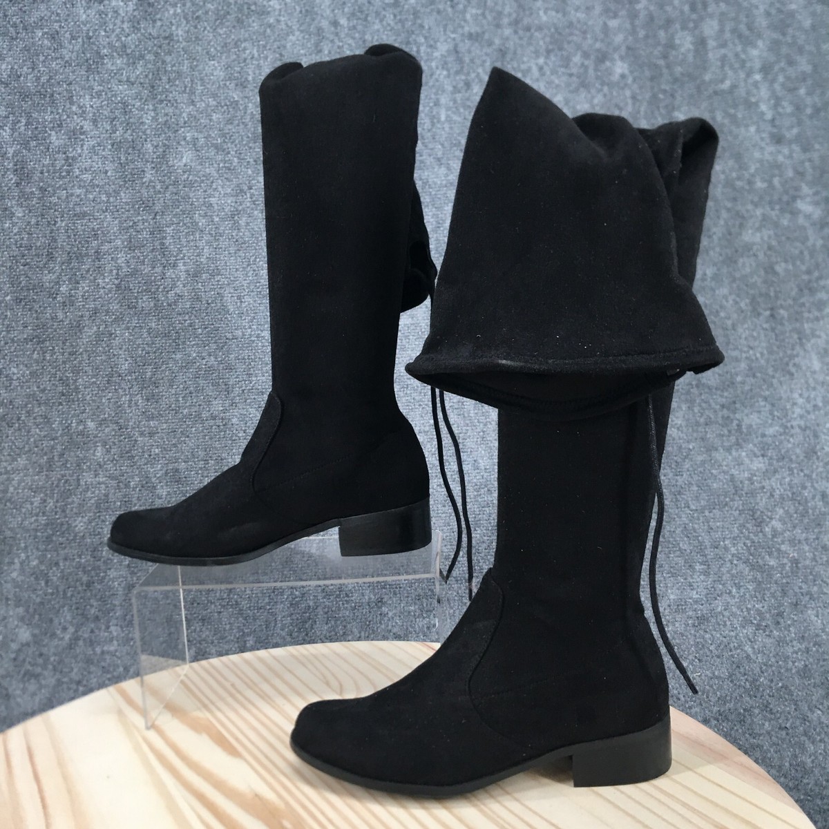 Charles by Charles David Boots Womens M Gammon Tall Knee High Black  Suede