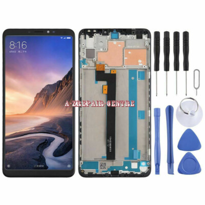 Für Xiaomi Mi Max 3 Display LCD Touchscreen Digitizer Ersatz Schwarz + Rahmen