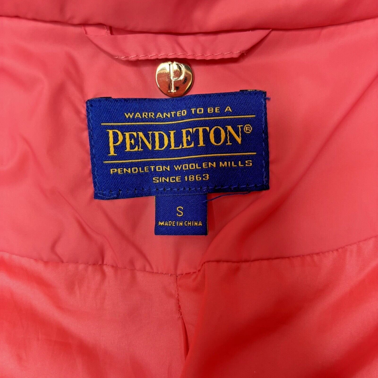 PENDLETON Base Warmth Duck Down Coral Puffer Jack… - image 3