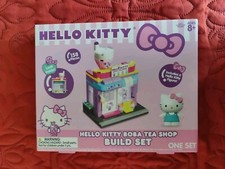 Hello Kitty Boba Tea Shop Build Set 158 Pc With Hello Kitty Figure NIB Sanrio
