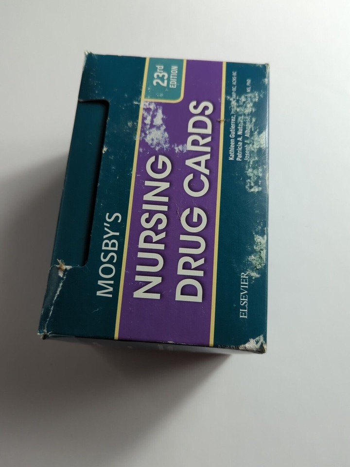 Mosby's Nursing Drug Cards 23rd Ed Reference Clinicals Pharmacology