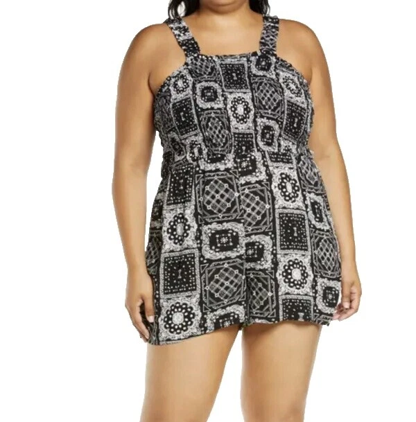 Mezcla de algodón Tamaño Regular geométrica Jumpsuits & Rompers for Women