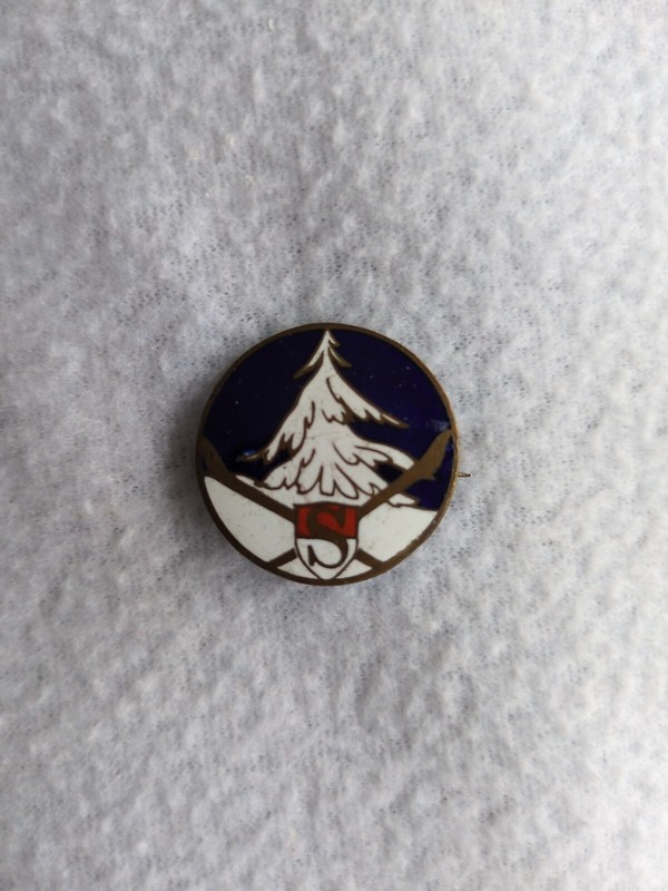 Ski et Montagne - ALLEMAGNE 1936 Vintage Pin B.M.MAYER Pforzheim GES. GESCH.
