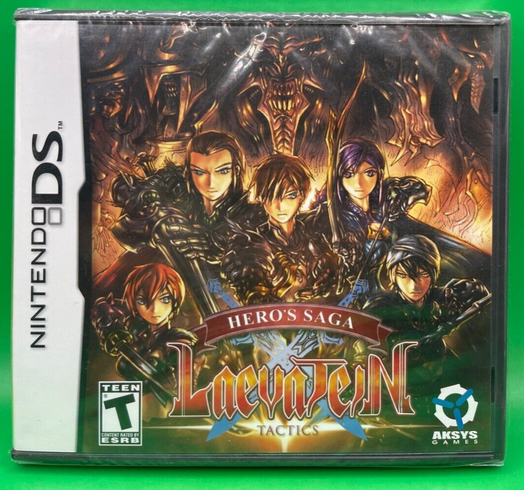 Hero's Saga: Laevatein Tactics (Nintendo DS) Brand New & Factory