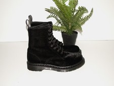 Dr. Martens 1460 PAGE black velvet boots 8-eyelet UK 5 EU 38 US7