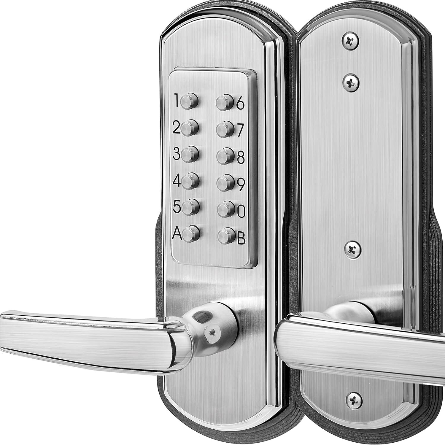 Keyless Entry Door Lock with Stainless Steel Keypad Mechanical 304