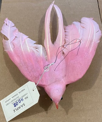 Realistic Lifelike Feathered Handmade Pink Swallow SAMPLE Onishi Made In Japan
